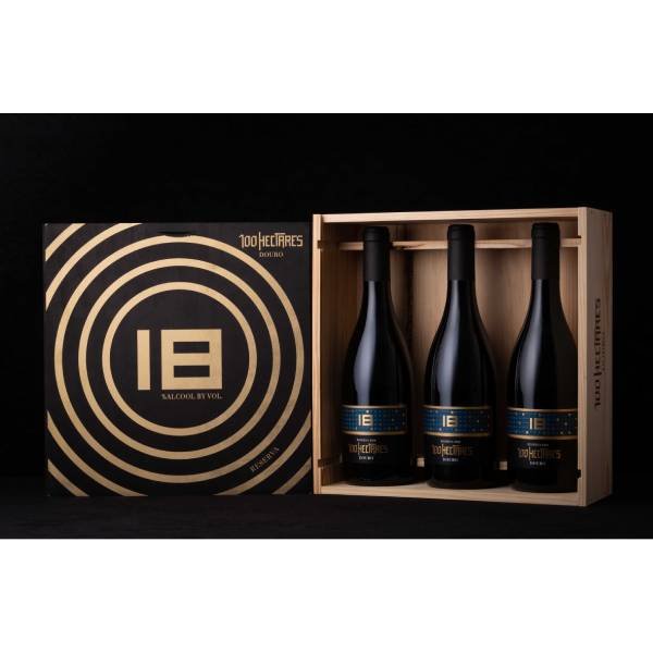 100 Hectares 18 Reserva Tinto 2021 75cl cx com 3 Garrafas