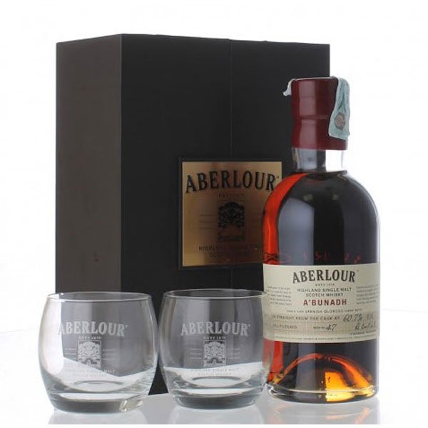 Whiskey Arbelour A'Bunadh Single Malt W/ 2 Glasses 50cl 