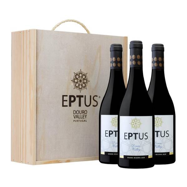 Eptus Grande Reserva Tinto 2021, 3 Bottles in a Wooden Case 