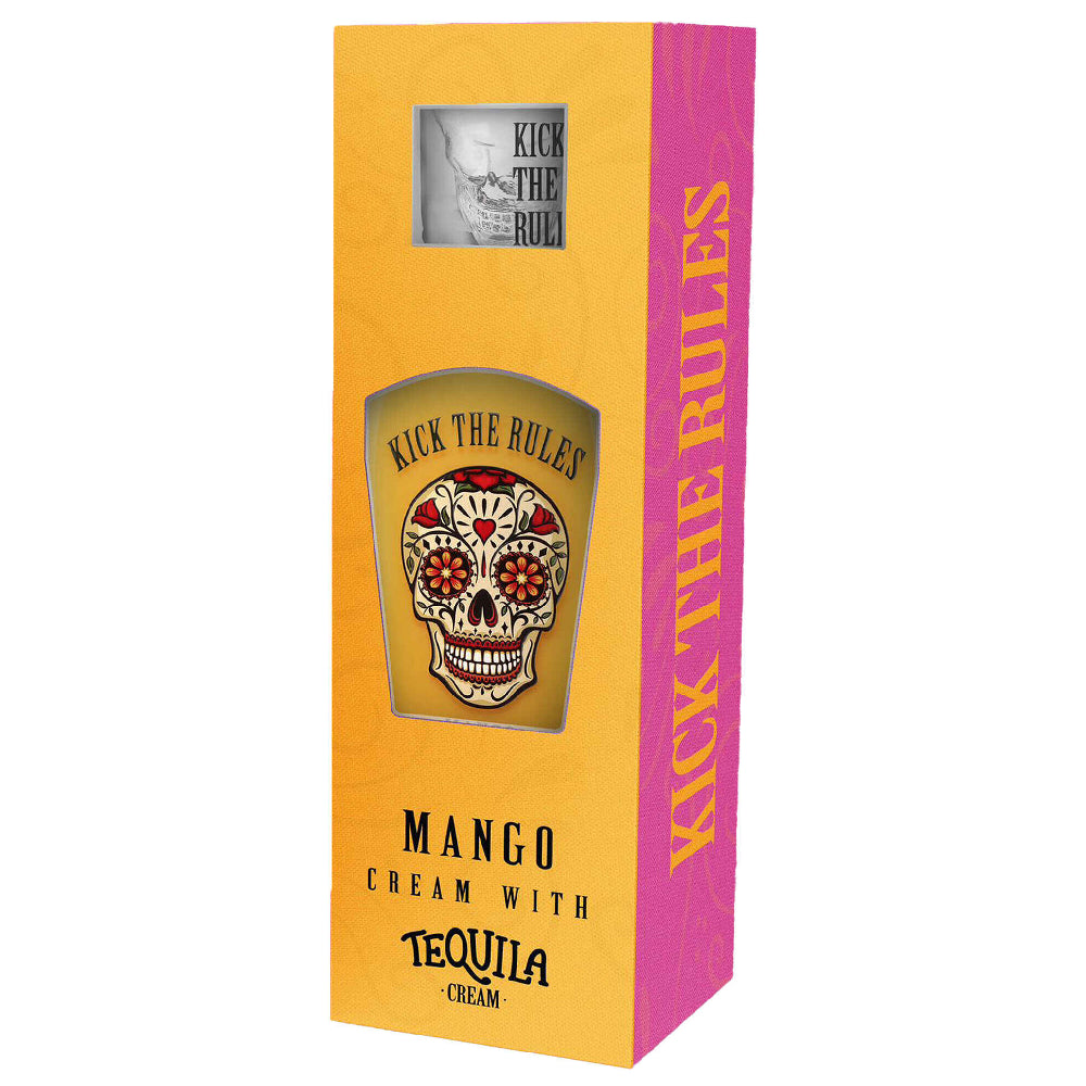 Licor de Tequila Kick the Rules com copo