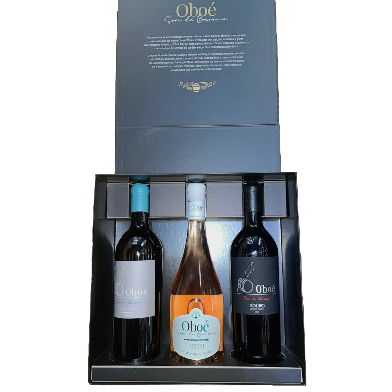 Som de Barrica White/Red/Rosé 75cl box with 3 bottles 